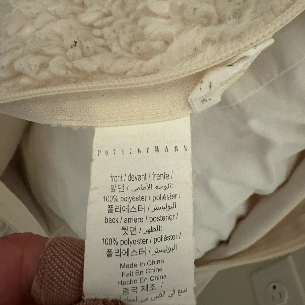 Pottery barn pillow case